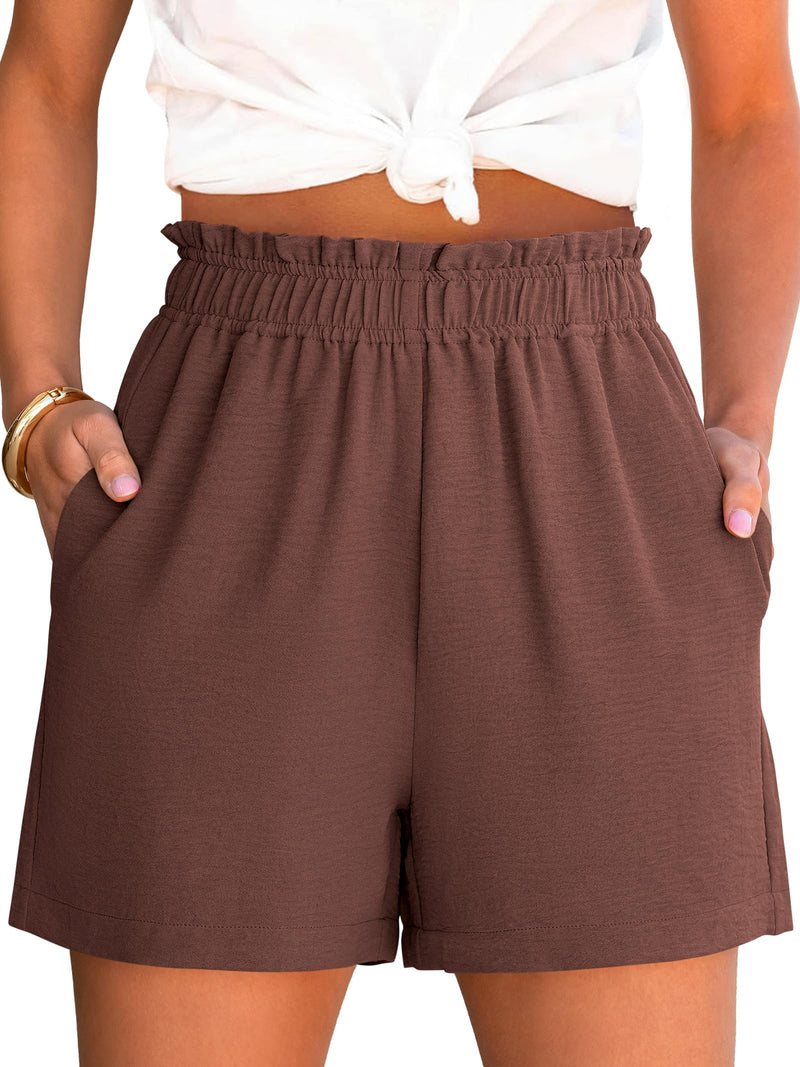 ANRABESS Shorts for Women Summer Casual Elastic High Waisted Dressy Lounge Shorts Comfy Bottoms 2026 Beach Vacation Clothes