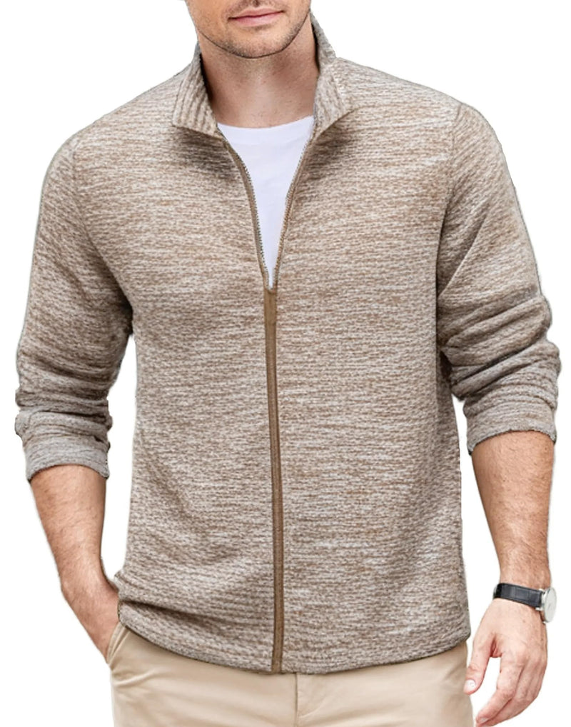 COOFANDY Mens Fleece Jacket Zip Up Lightweight Sweater Jackets Casual Warm with Pockets for Home Office Hiking-10