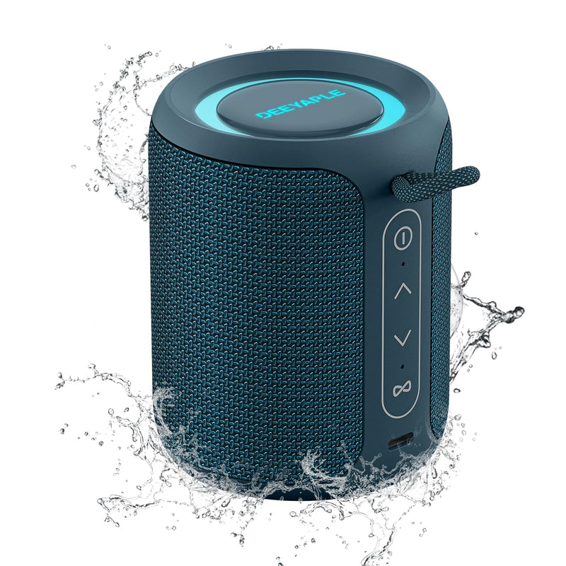 Bluetooth Speaker Wireless,IP67 Waterproof & Dustproof Portable Speaker with Lights,15W Loud Stereo Sound, 2500mAh Battery All Day Playtime, TWS Pairing, BT5.3, Home/Party/Outdoor/Beach (Black)