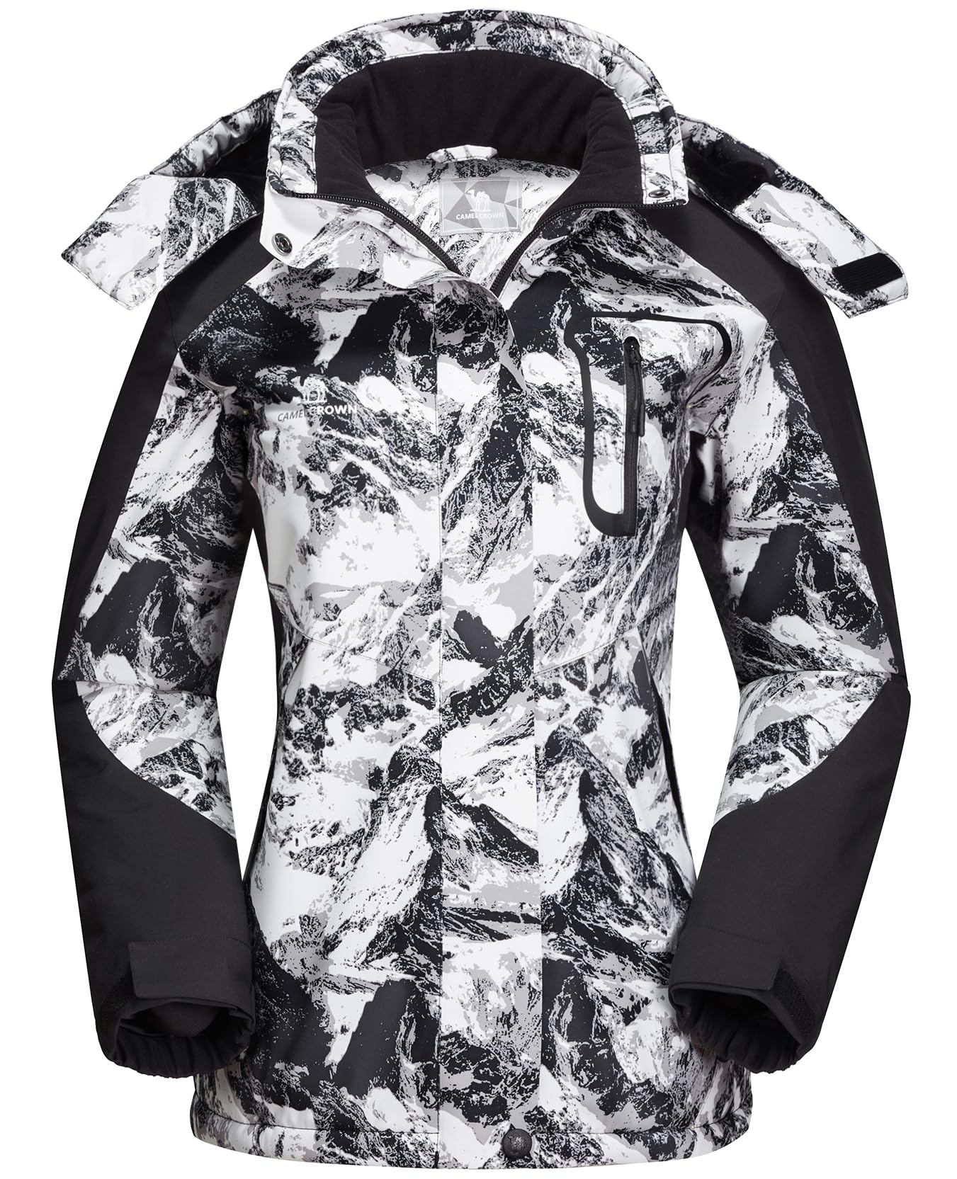 CAMEL CROWN Women's Ski Jacket Winter Snow Coat Warm Fleece Mountain Waterproof Female Jacket Snowboarding jackets-49