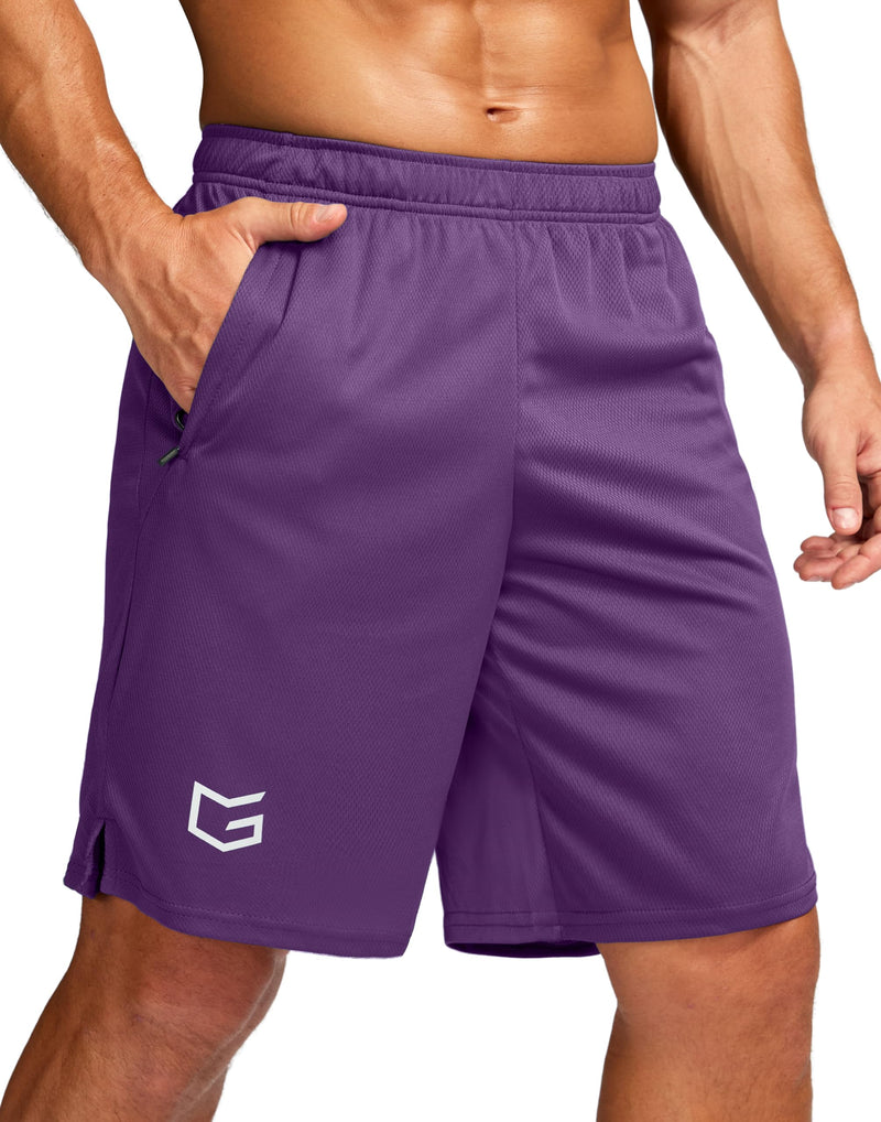 G Gradual Men's 5"/ 7"/ 9" Workout Running Shorts Quick Dry Lightweight Gym Shorts with Zip Pockets