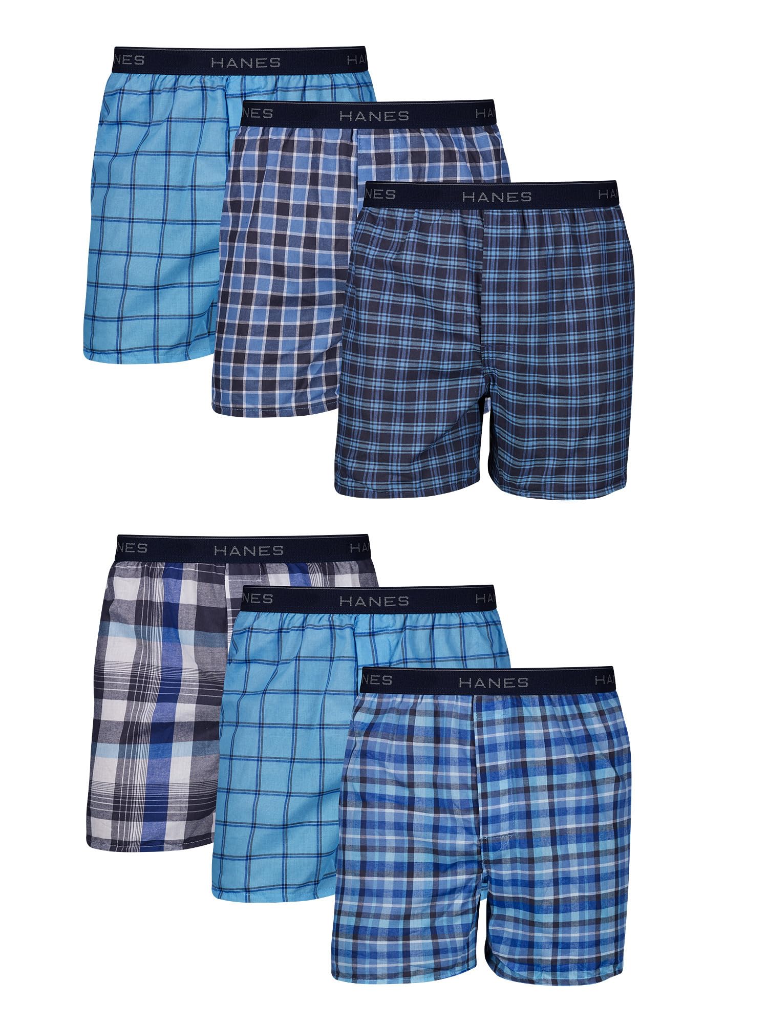 Hanes Men's Underwear Boxers Pack, Cool & Breathable Cotton Underwear, Moisture-Wicking Boxers for Men-11