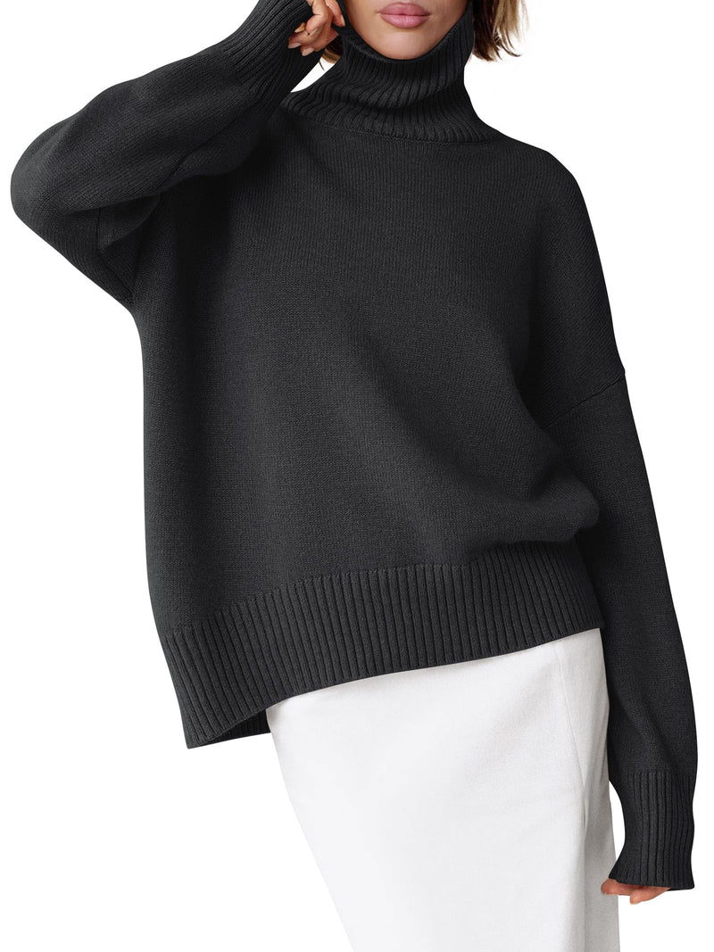 ANRABESS Womens Turtleneck Sweaters Oversized Chunky Long Sleeve Knit High Low Hem Pullover Top 2025 Fall Winter Fashion-14