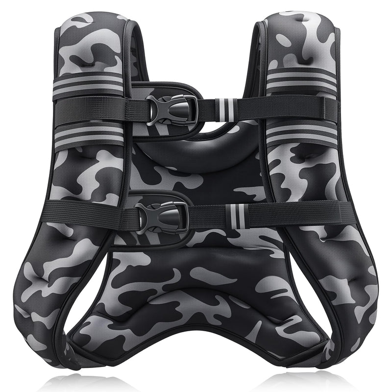 ZELUS Weighted Vest, 6lb/8lb/12lb/16lb/20lb/25lb/30lb Weight Vest with Reflective Stripe for Workout, Strength Training, Running, Fitness, Muscle Building, Weight Loss, Weightlifting-19