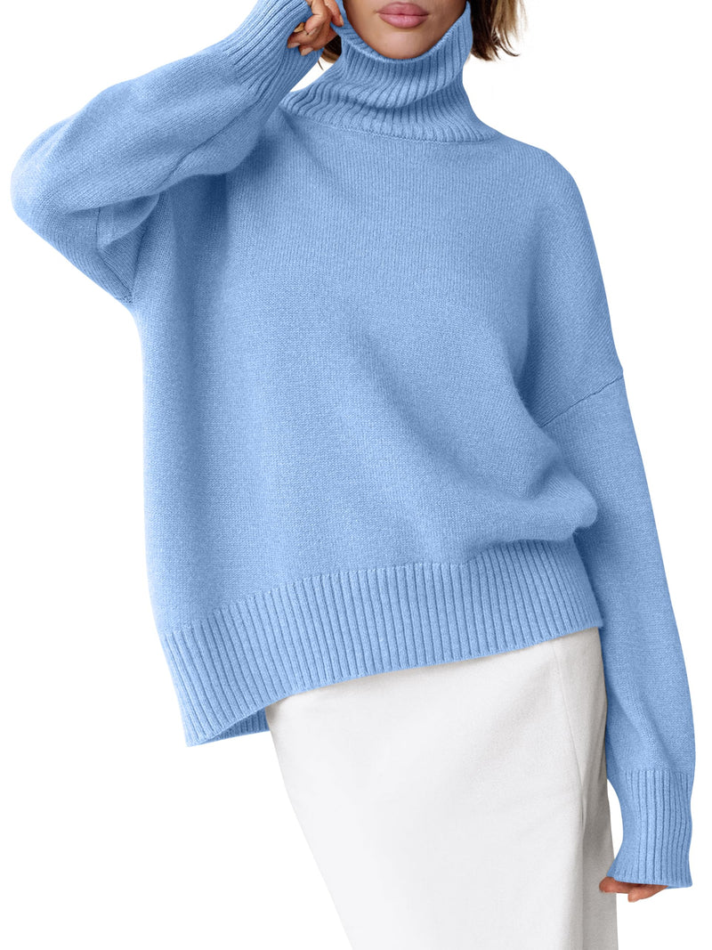 ANRABESS Womens Turtleneck Sweaters Oversized Chunky Long Sleeve Knit High Low Hem Pullover Top 2025 Fall Winter Fashion-77