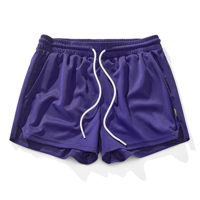 AIMPACT Mens Mesh Running Shorts 3 Inch Quick Dry Lightweight Gym Workout Athletic Shorts for Men with Pockets