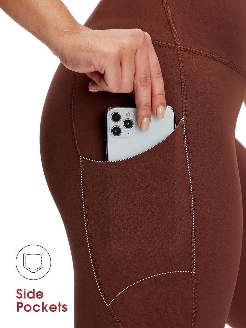 NANJI High Waisted Leggings with Pockets for Women - Buttery Soft, Stretch Yoga Pants, Squat Proof Casual Workout Leggings