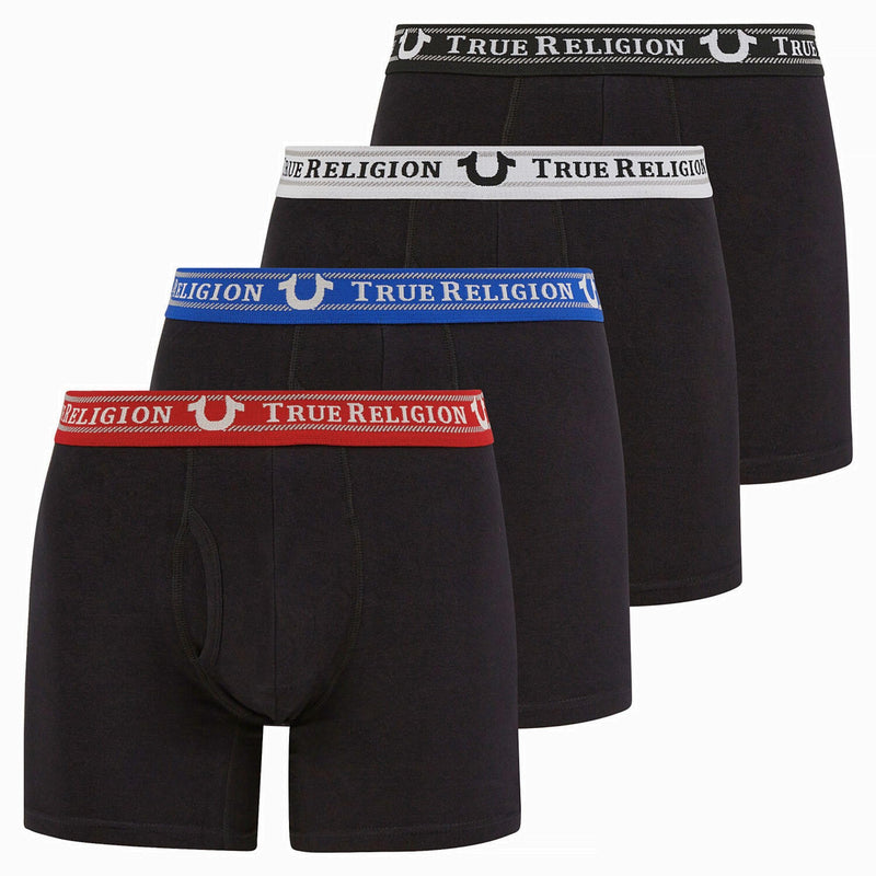 True Religion Mens Boxer Briefs Cotton Stretch Underwear for Men Pack of 4-11