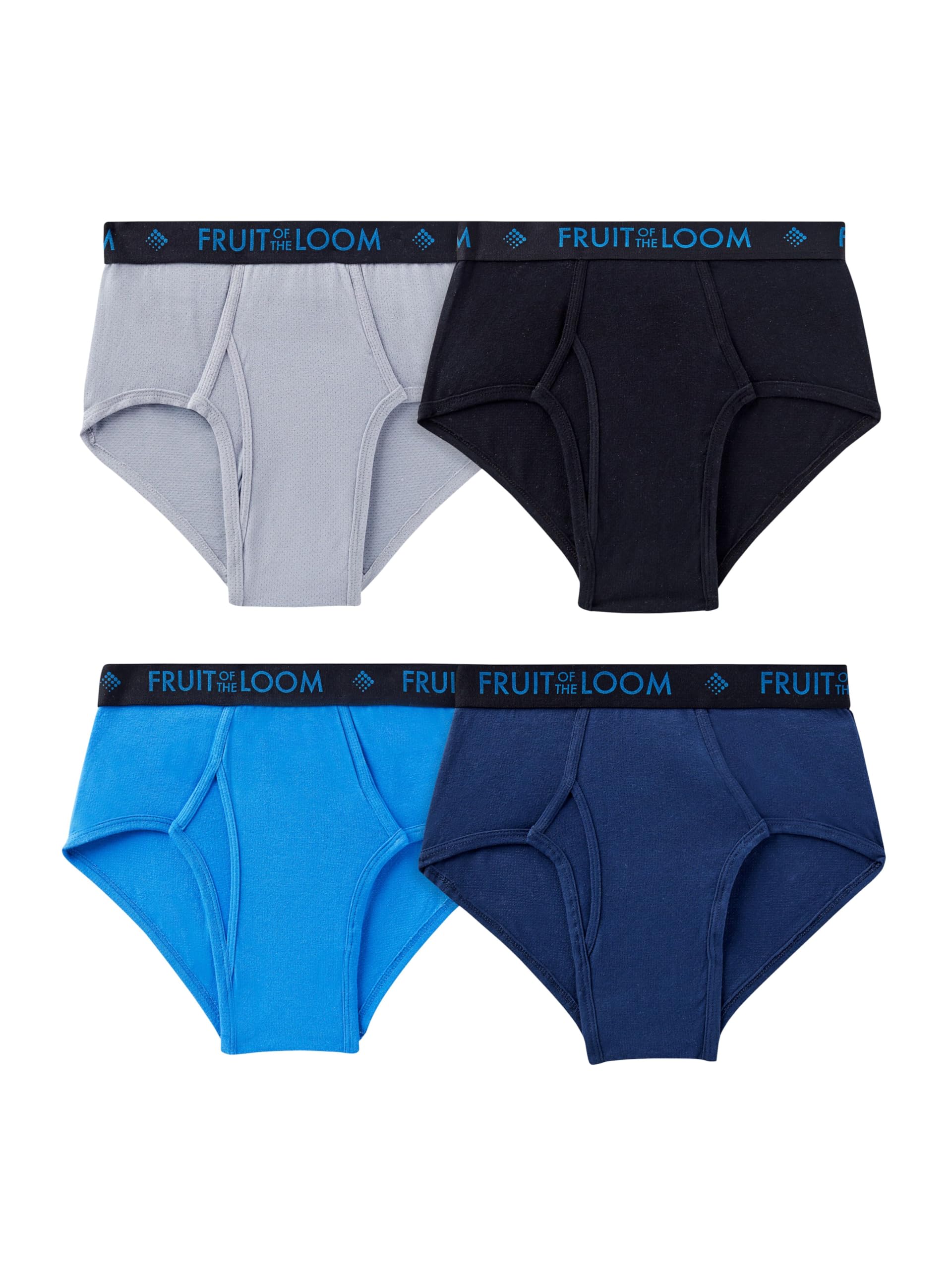 Fruit of the Loom mens Underwear Briefs, Tag Free & Moisture Wicking, Assorted Color Multipacks