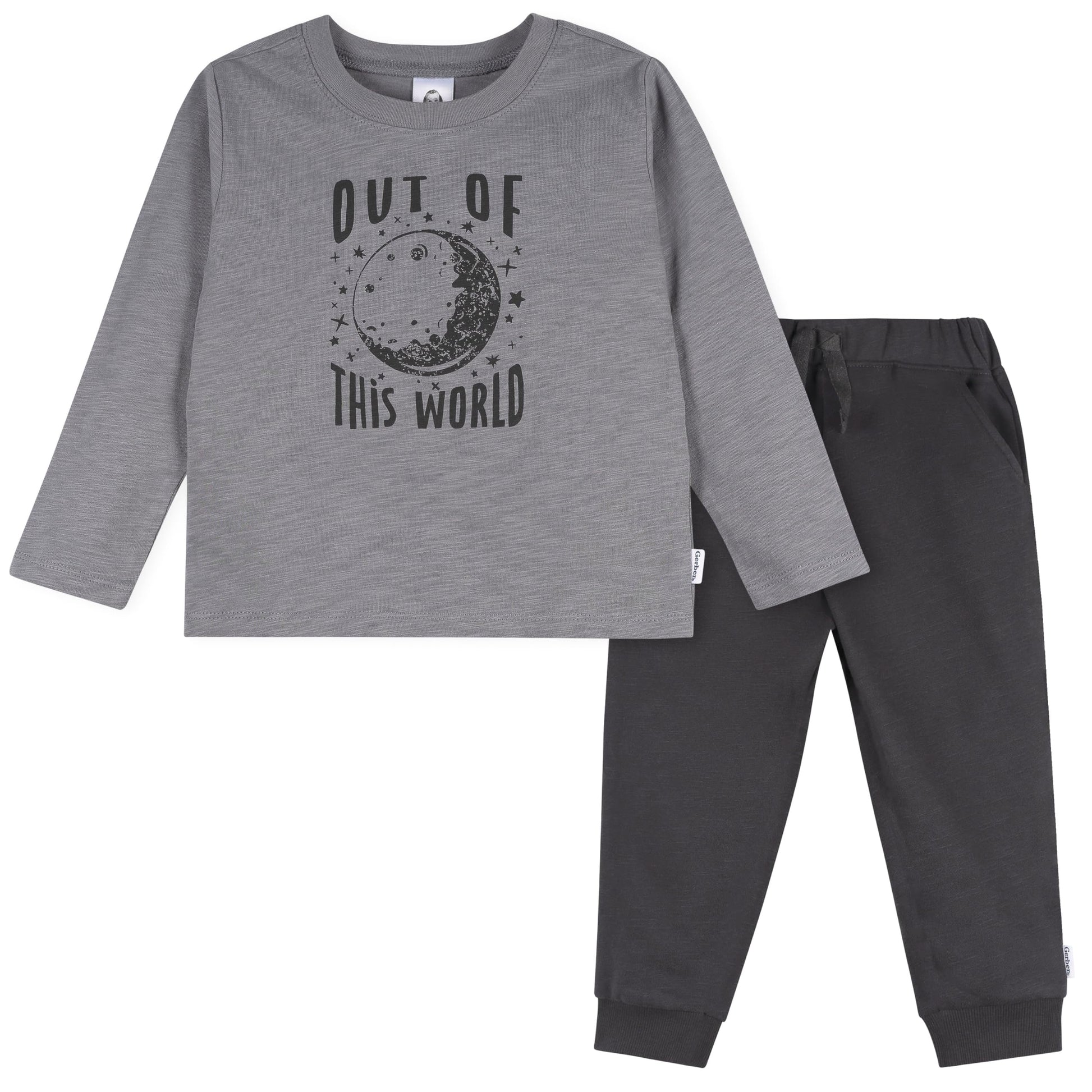 Gerber baby-boys Toddler 2-piece Top and Joggers Set-16