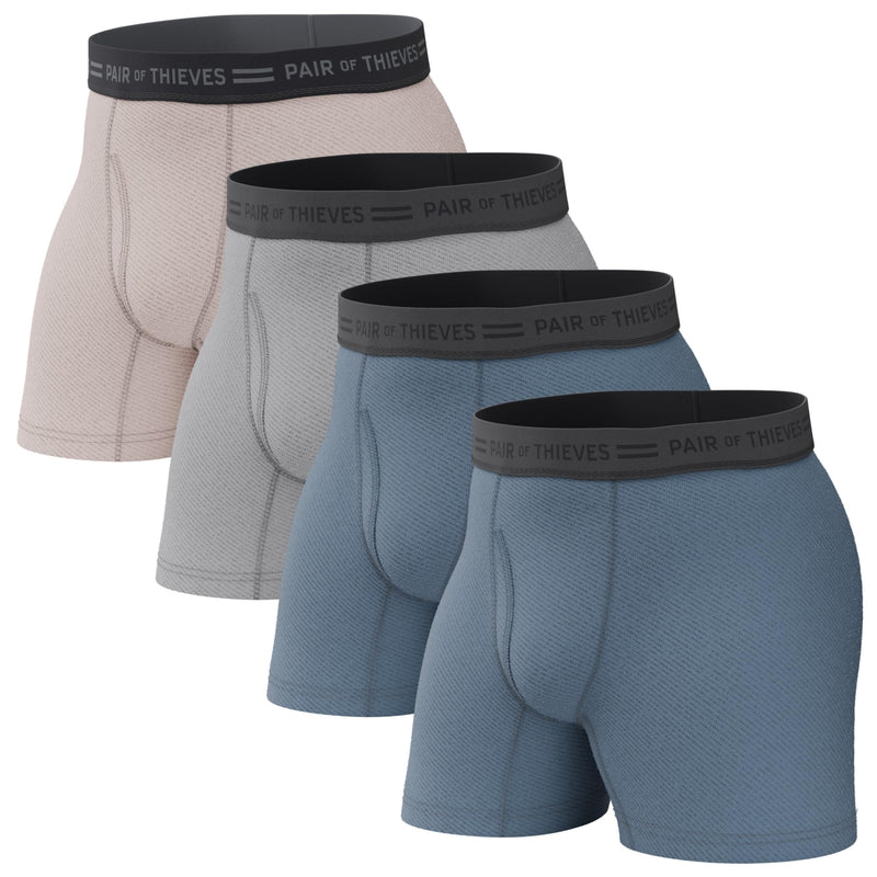 Pair of Thieves Men's Underwear Boxer Briefs - Soft Cotton Boxer Briefs for Men Pack - 4 Pack Tagless Mens Underwear-75