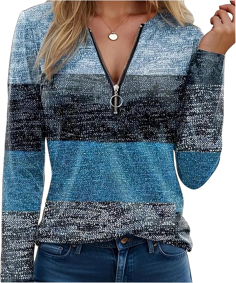 Long Sleeve Shirts for Women Henley Button Ribbed Knit Slim Fitted Tops Ladies Comfrt Trendy Undershir Clothes Tee Shirt-41