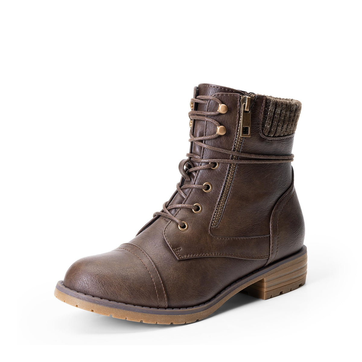 DREAM PAIRS Women's Lace Up Combat boots Ankle Booties