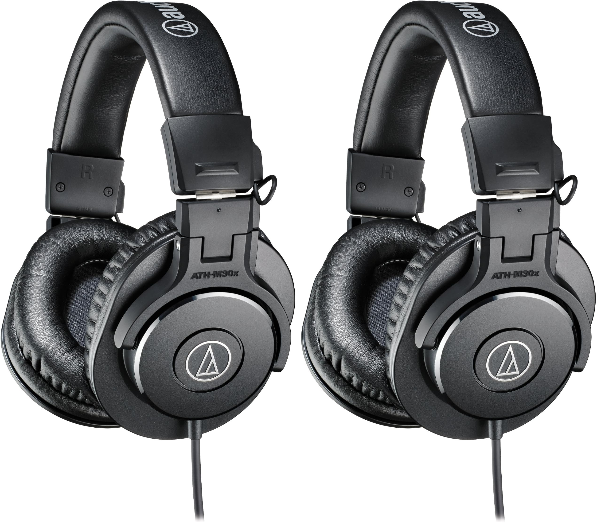 Audio-Technica ATH-M30x Professional Studio Monitor Headphones, Black