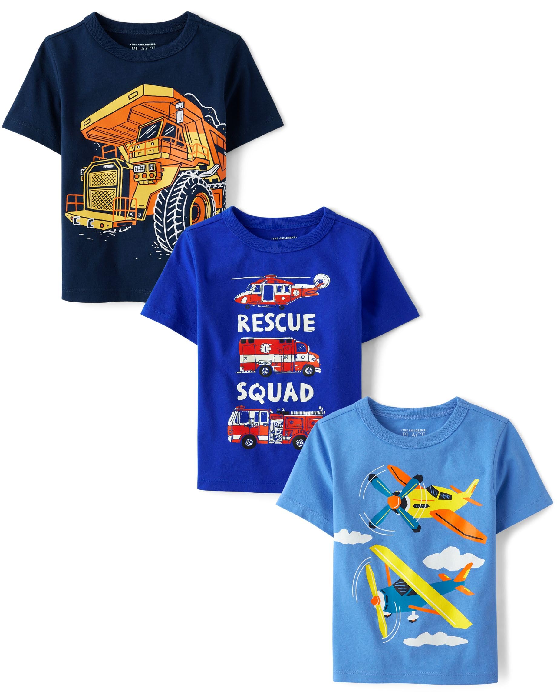 The Children's Place Baby Boys' Graphic T-Shirts (3-Pack)