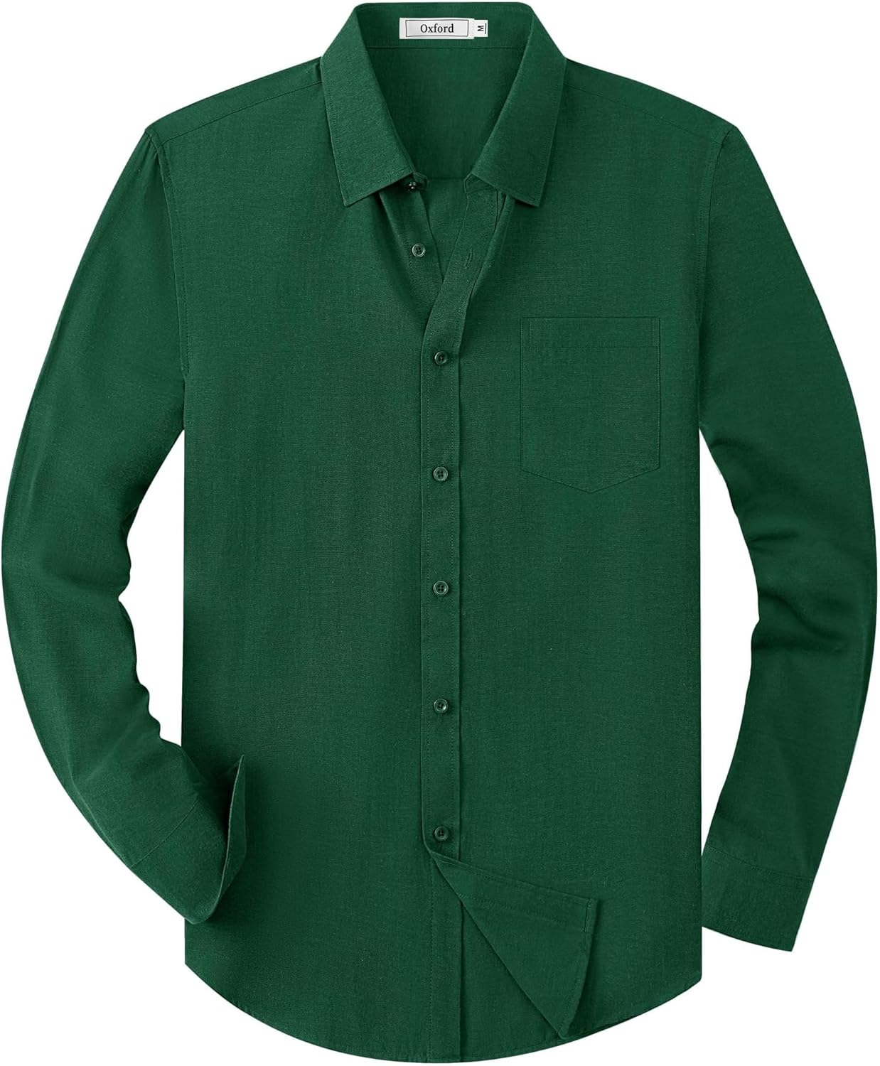 Mens Oxford Shirts Long Sleeve Business Casual Cotton Dress Shirt Wedding Dating Party Button Down Tops with Pocket-6