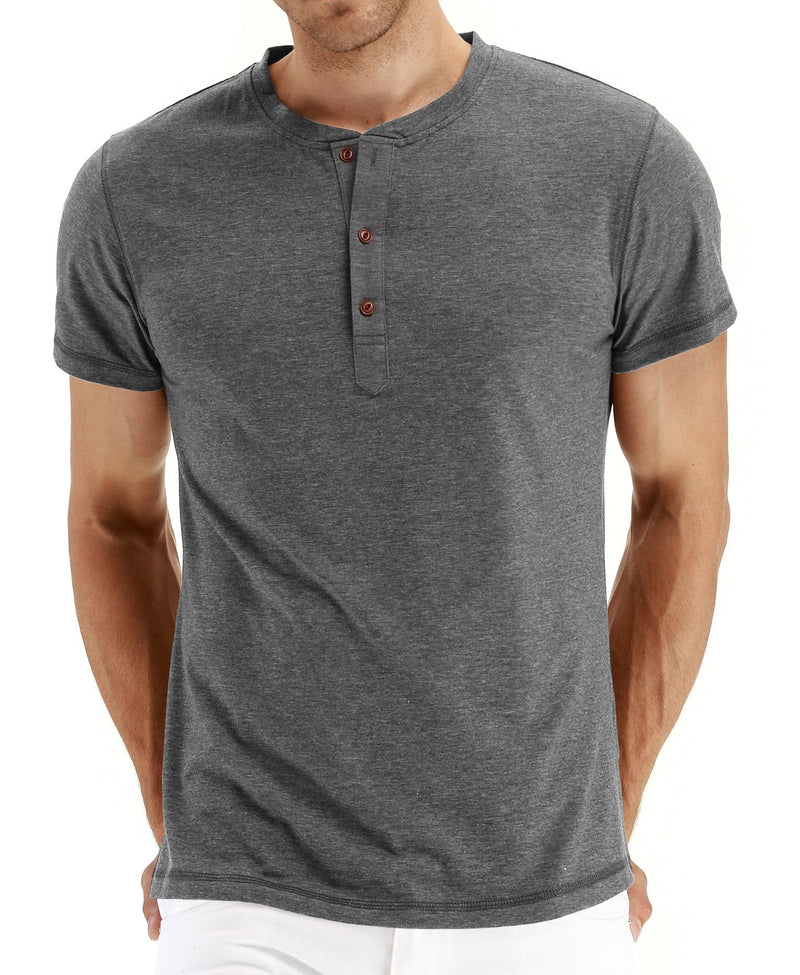 Sailwind Mens Henley Short Sleeve T-Shirt Cotton Casual Shirt