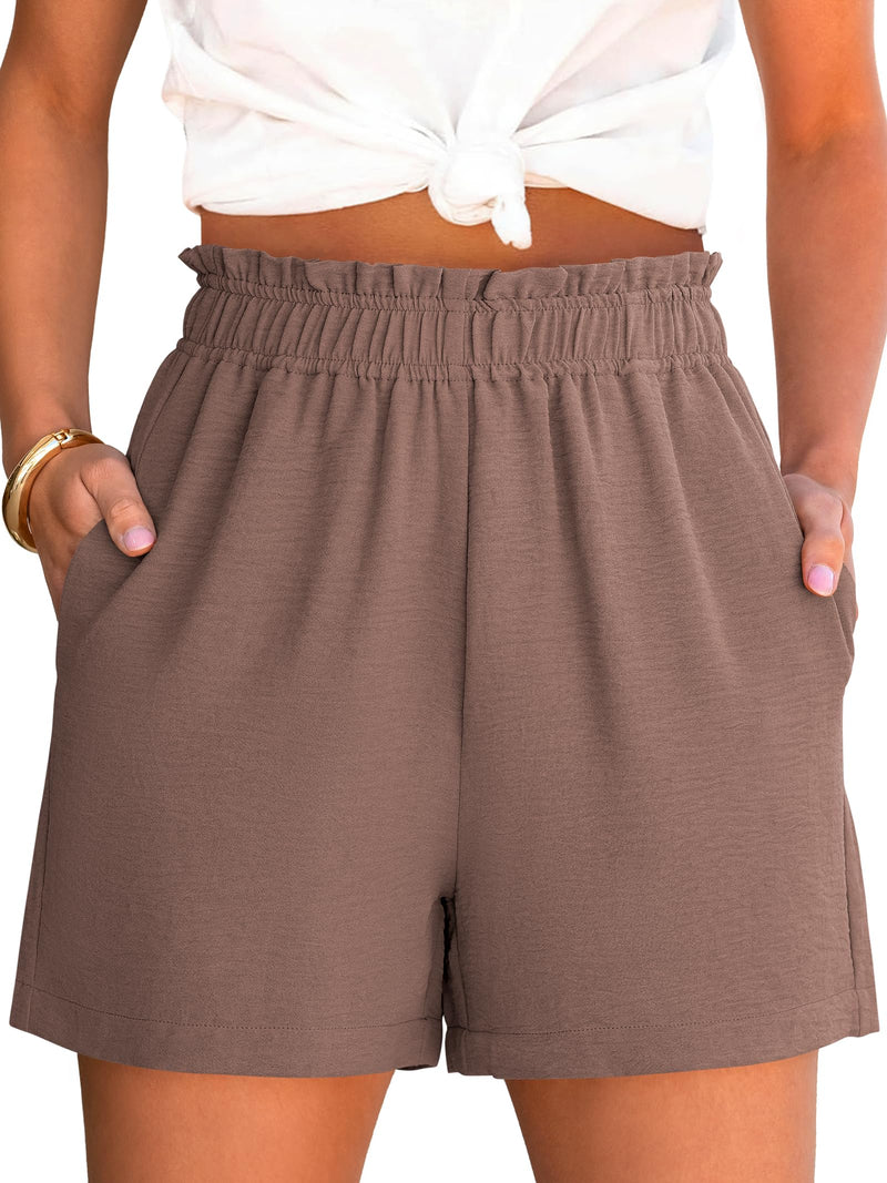 ANRABESS Shorts for Women Summer Casual Elastic High Waisted Dressy Lounge Shorts Comfy Bottoms 2026 Beach Vacation Clothes