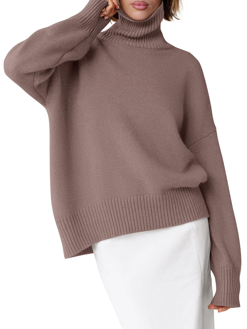ANRABESS Womens Turtleneck Sweaters Oversized Chunky Long Sleeve Knit High Low Hem Pullover Top 2025 Fall Winter Fashion-40