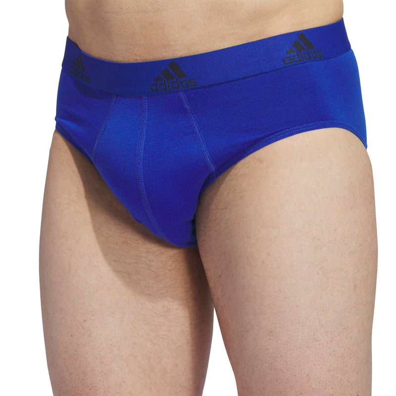 adidas mens Performance Stretch Cotton Brief Underwear (3-pack) Designed for Active Comfort and All Day Wear.-56
