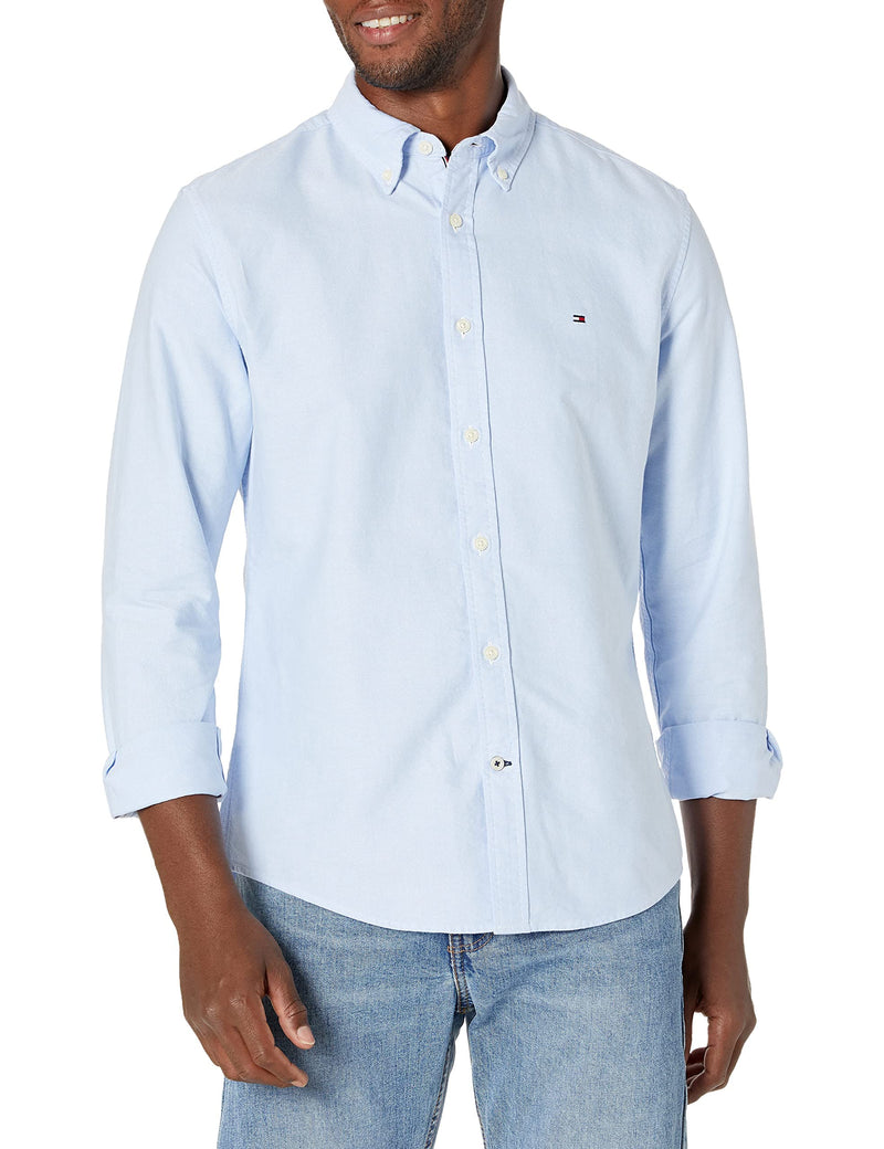Tommy Hilfiger Mens Long Sleeve Button Down Oxford Shirt in Regular Fit-34