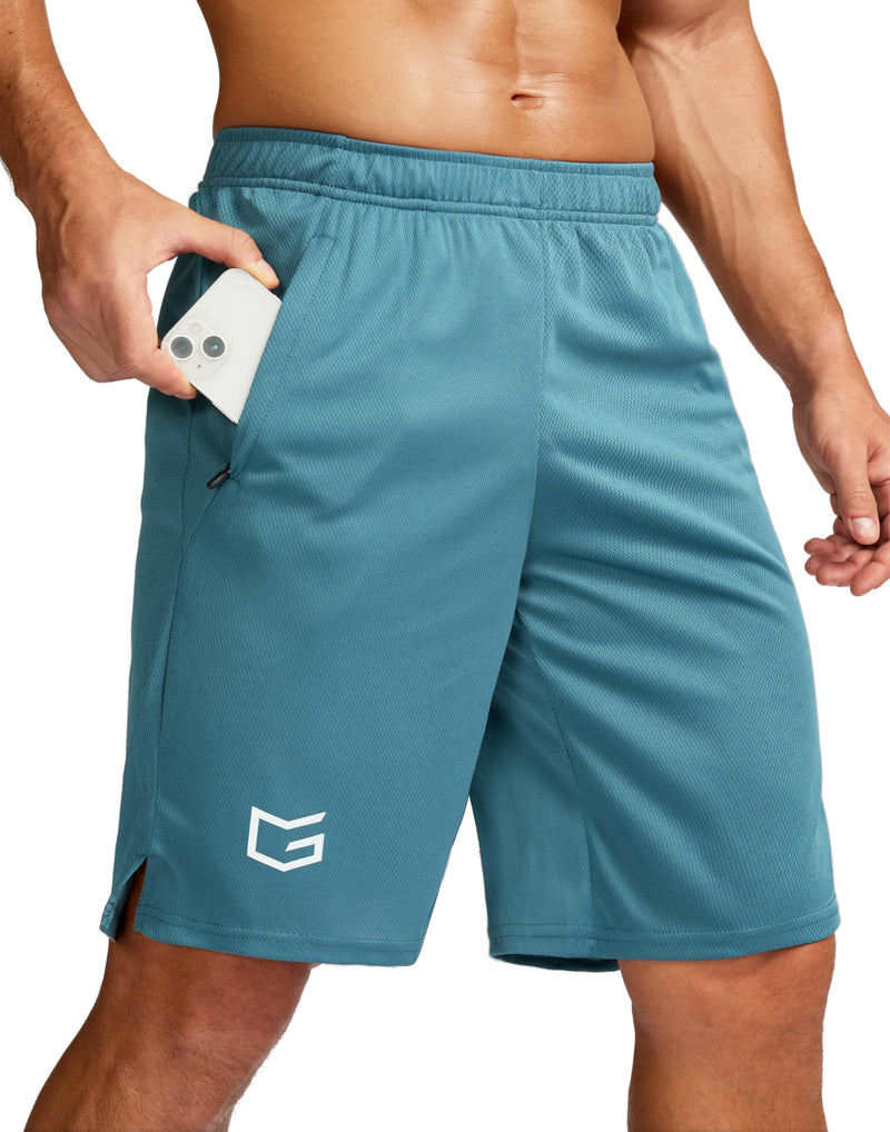 G Gradual Men's 5"/ 7"/ 9" Workout Running Shorts Quick Dry Lightweight Gym Shorts with Zip Pockets