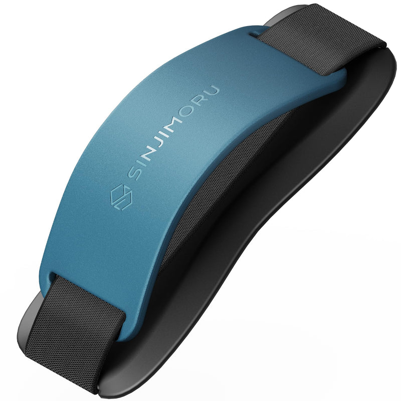 Sinjimoru Phone Grip with Silicone Band – Comfortable One-Hand Holder & Kickstand for Smartphones, Tablets, and eReaders for iPhone, Android, and Kindle Sinji Grip Silicone Black