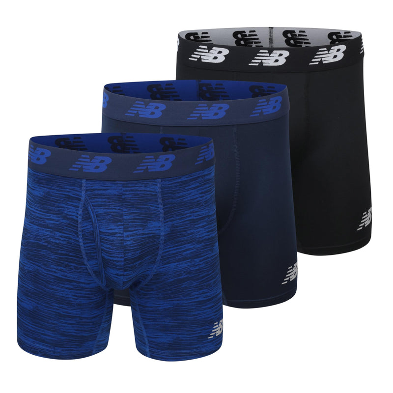 New Balance Men's Performance Boxer Briefs with Fly, Breathable Stretch Underwear, Moisture Wicking, Soft Waistband (3 Pack)-9
