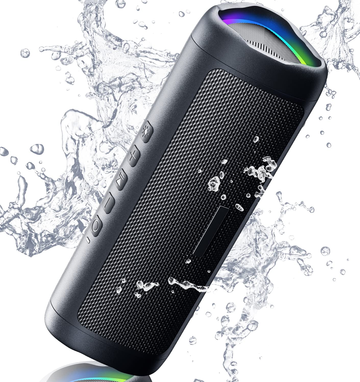 Bluetooth Speaker with HD Sound, Portable Wireless, IPX5 Waterproof, Up to 20H Playtime, TWS Pairing, BT5.3, for Home/Party/Outdoor/Beach, Electronic Gadgets, Birthday Gift (Pink)