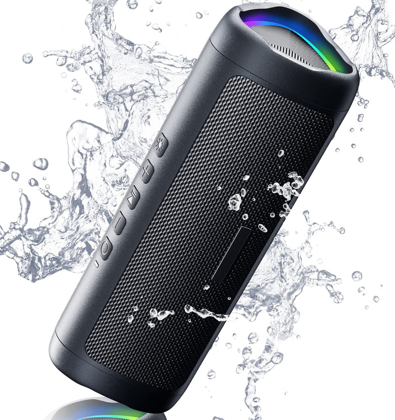 Bluetooth Speaker with HD Sound, Portable Wireless, IPX5 Waterproof, Up to 20H Playtime, TWS Pairing, BT5.3, for Home/Party/Outdoor/Beach, Electronic Gadgets, Birthday Gift (Pink)
