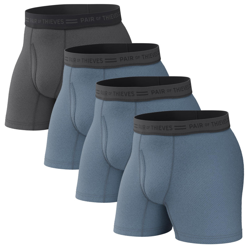 Pair of Thieves Men's Underwear Boxer Briefs - Soft Cotton Boxer Briefs for Men Pack - 4 Pack Tagless Mens Underwear-23