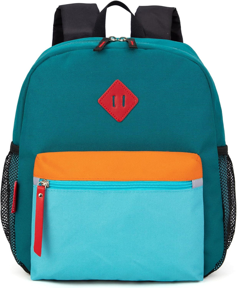 Toddler Kids Backpack for Boys or Girls, Green Blue, 12 Inch