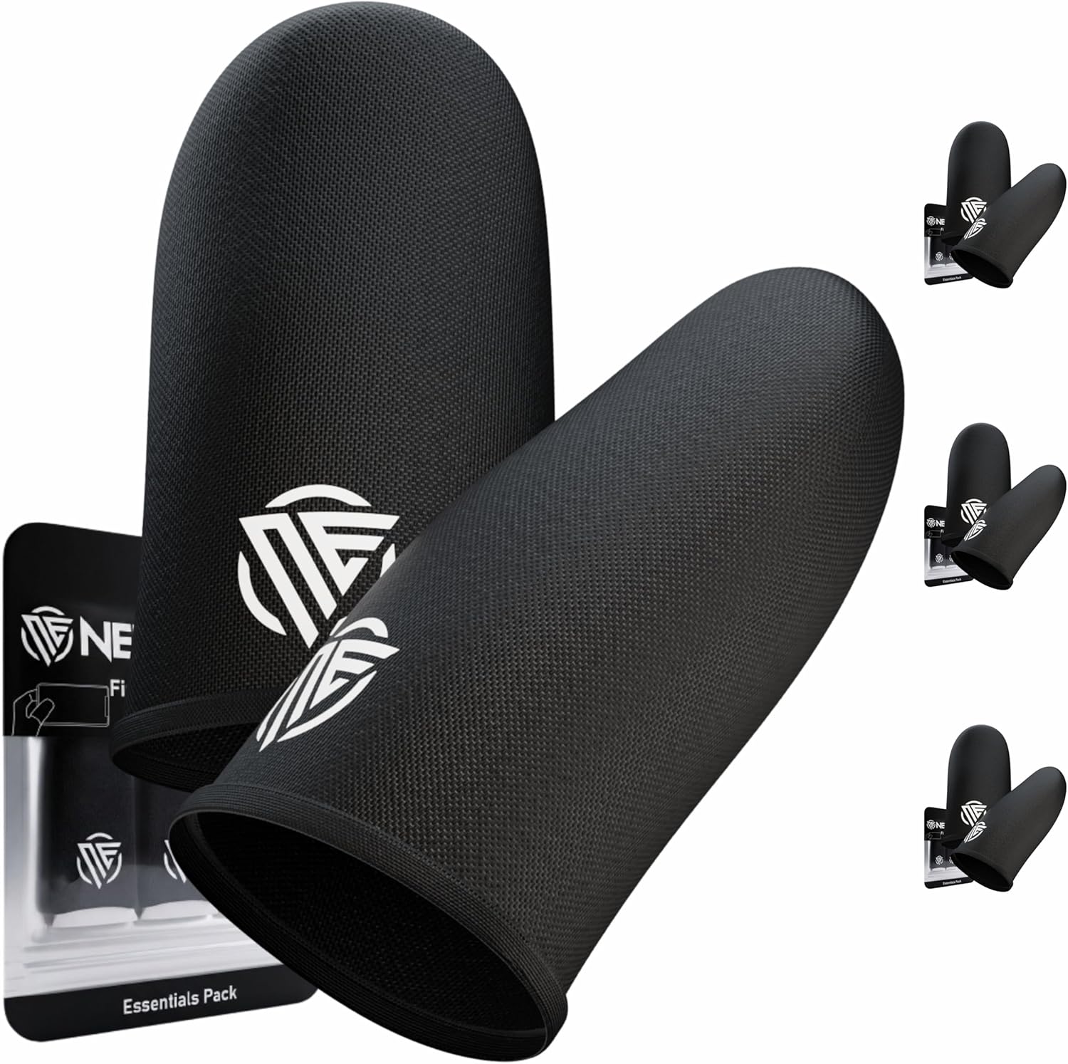 Gaming Finger Sleeves,Ultra-Thin Carbon Fiber,Anti-Sweat & Anti-Slip,Universal for all Phones & Tablets