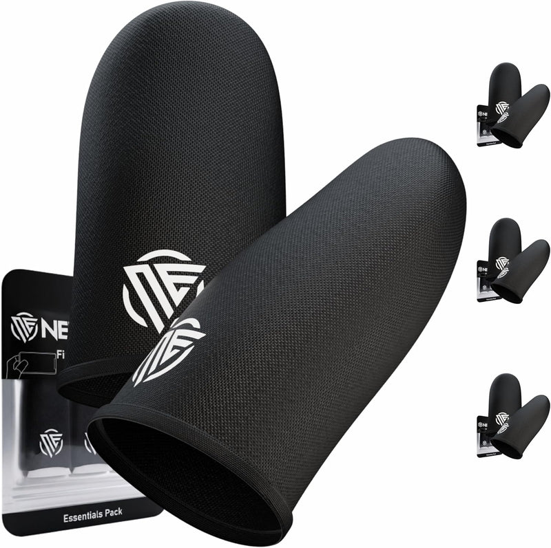 Gaming Finger Sleeves,Ultra-Thin Carbon Fiber,Anti-Sweat & Anti-Slip,Universal for all Phones & Tablets