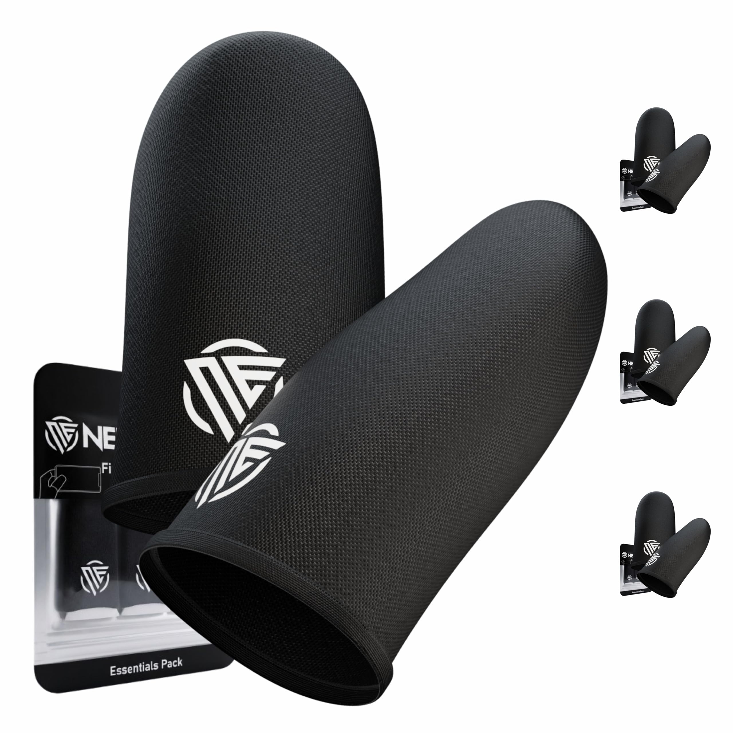 Gaming Finger Sleeves,Ultra-Thin Carbon Fiber,Anti-Sweat & Anti-Slip,Universal for all Phones & Tablets