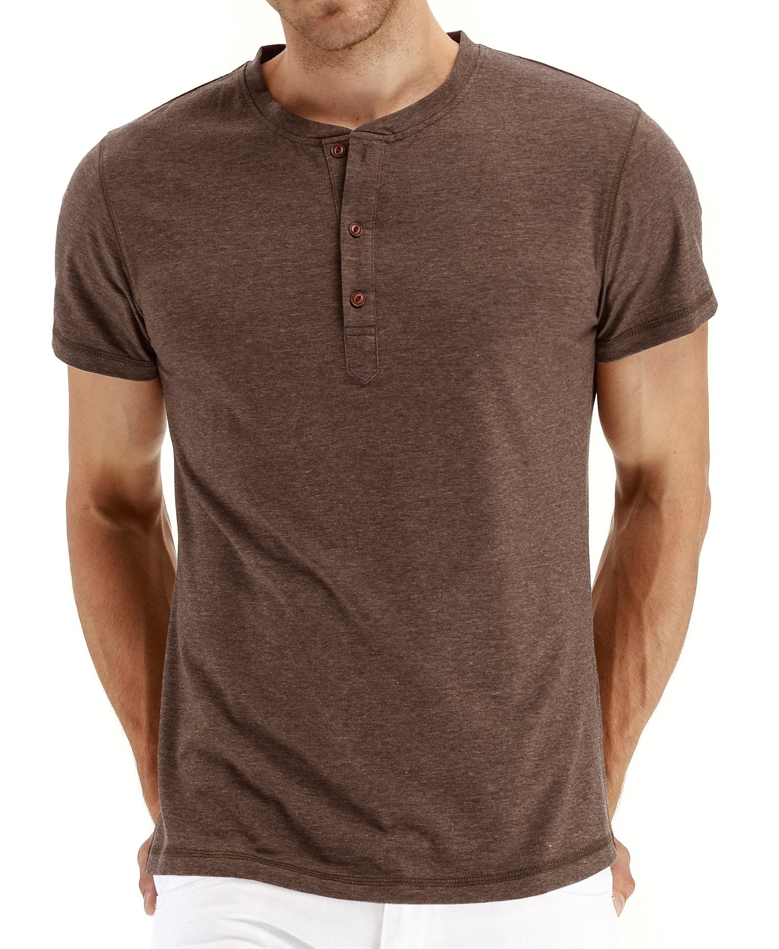 Sailwind Mens Henley Short Sleeve T-Shirt Cotton Casual Shirt
