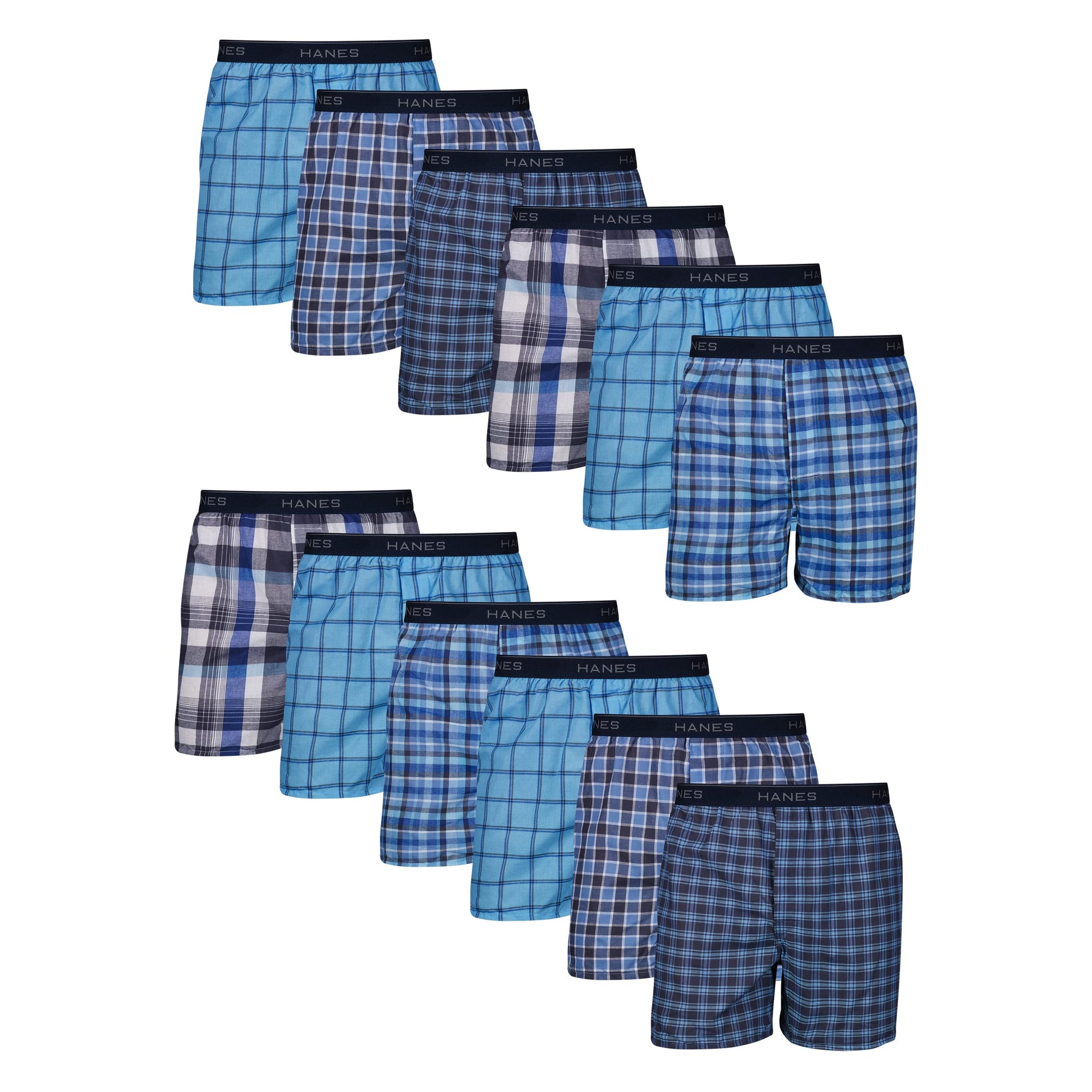 Hanes Men's Underwear Boxers Pack, Cool & Breathable Cotton Underwear, Moisture-Wicking Boxers for Men-5