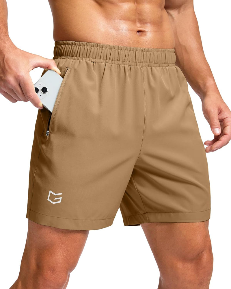 G Gradual Men's Athletic Running Shorts with Zipper Pockets Quick Dry 7"/ 5"/ 9" Workout Gym Shorts for Basketball Hiking-32