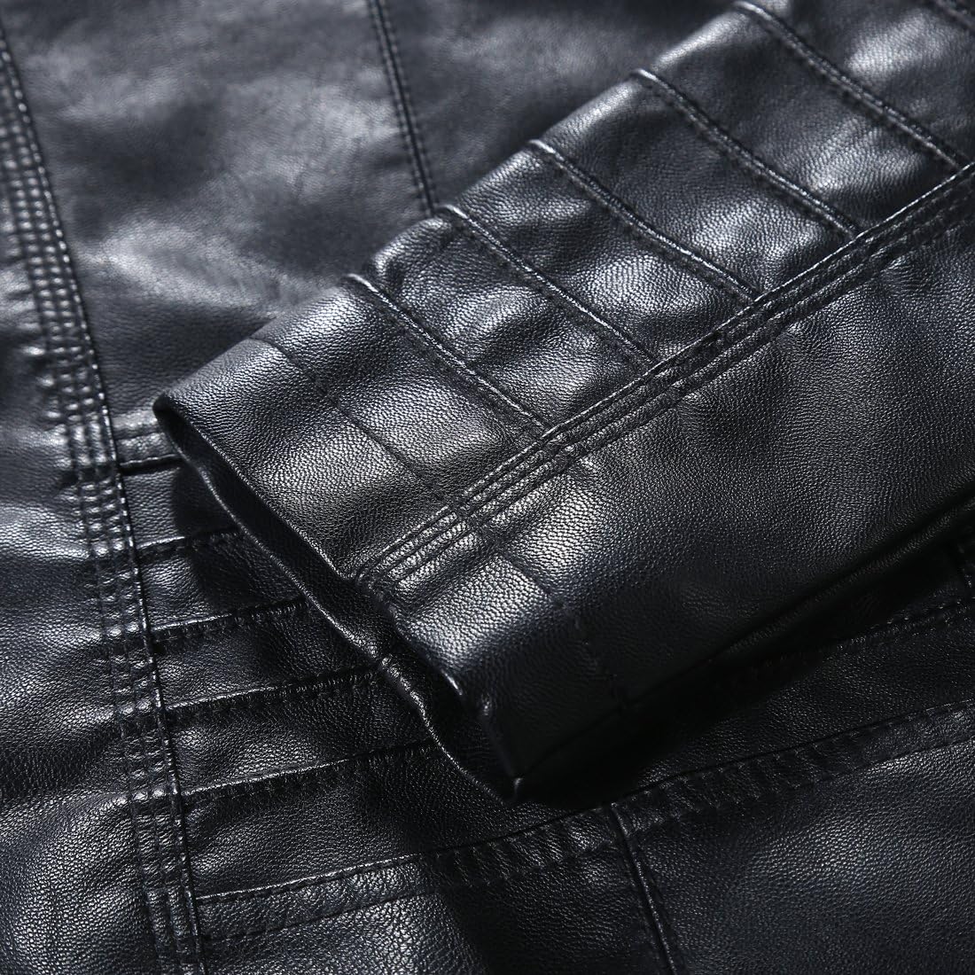 Tanming Womens Faux Leather Jacket Hooded Moto Biker Coat Outerwear Fall Fashion Outfits Winter Clothes-86