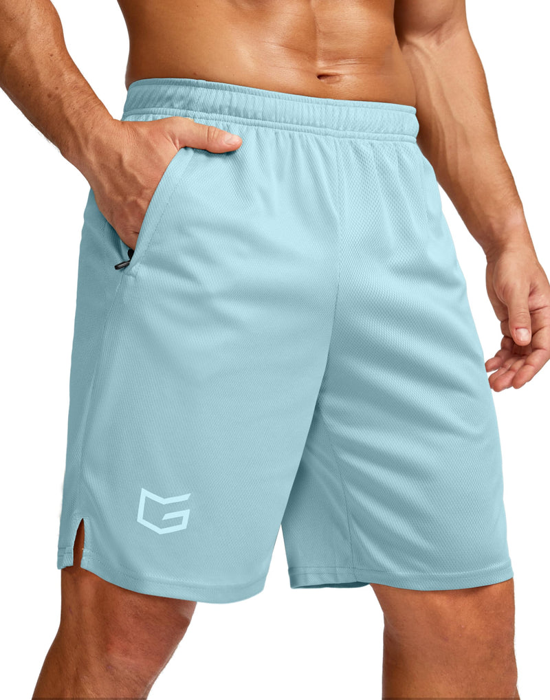 G Gradual Men's 5"/ 7"/ 9" Workout Running Shorts Quick Dry Lightweight Gym Shorts with Zip Pockets