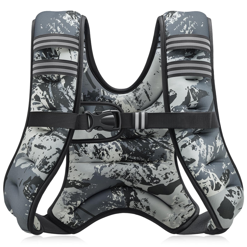 ZELUS Weighted Vest, 6lb/8lb/12lb/16lb/20lb/25lb/30lb Weight Vest with Reflective Stripe for Workout, Strength Training, Running, Fitness, Muscle Building, Weight Loss, Weightlifting-8