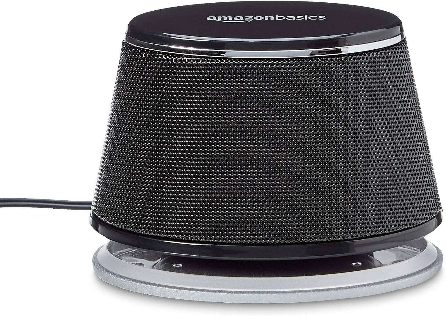 Amazon Basics Stereo 2.0 Speakers for PC or Laptop with Volume Control, 3.5mm Aux Input, USB-Powered, 1 Pair, Black