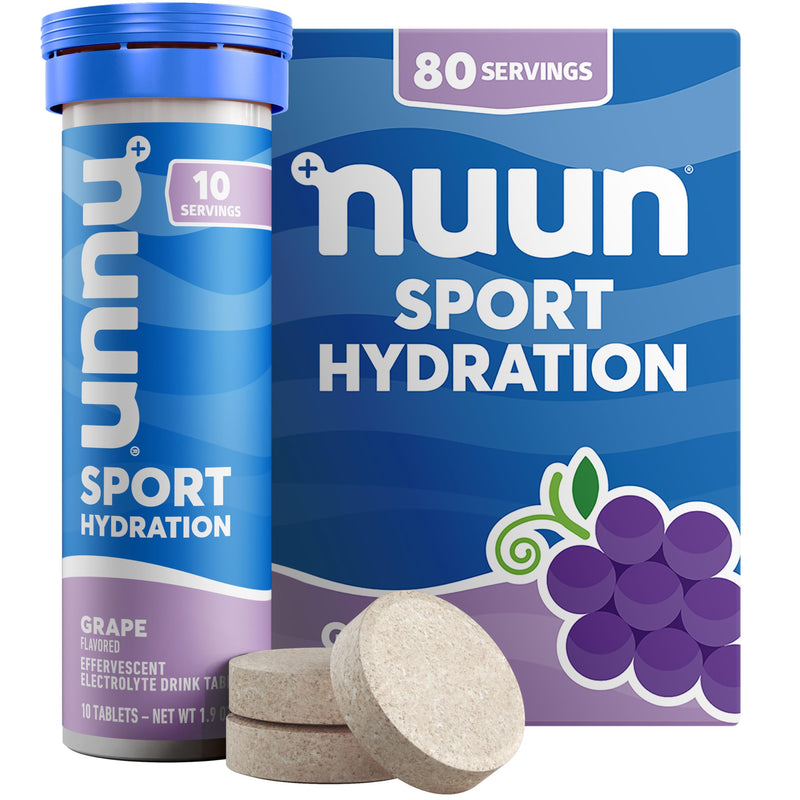 Nuun Sport Electrolyte Tablets with Magnesium, Calcium, Potassium, Chloride & Sodium, Gluten Free & Vegan, Tri-Berry, 4 Pack (40 Servings Total)