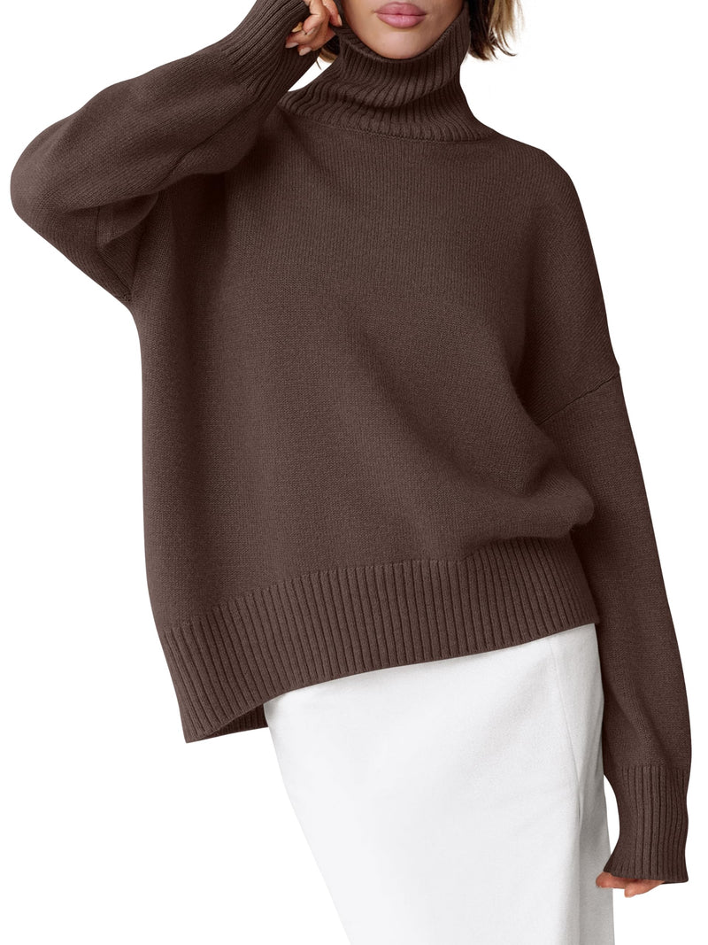 ANRABESS Womens Turtleneck Sweaters Oversized Chunky Long Sleeve Knit High Low Hem Pullover Top 2025 Fall Winter Fashion-25