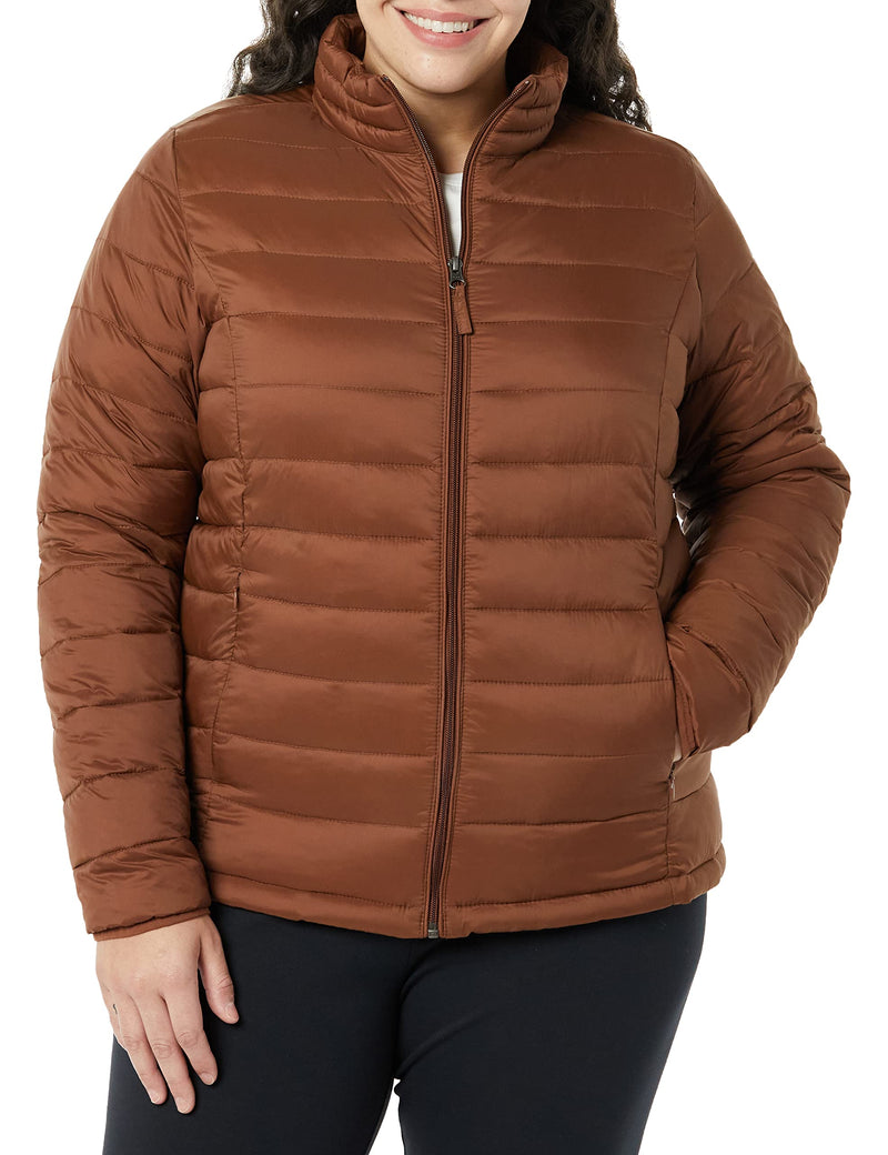 Amazon Essentials womens Lightweight Long-Sleeve Water-Resistant Packable Puffer Jacket (Available in Plus Size)-48