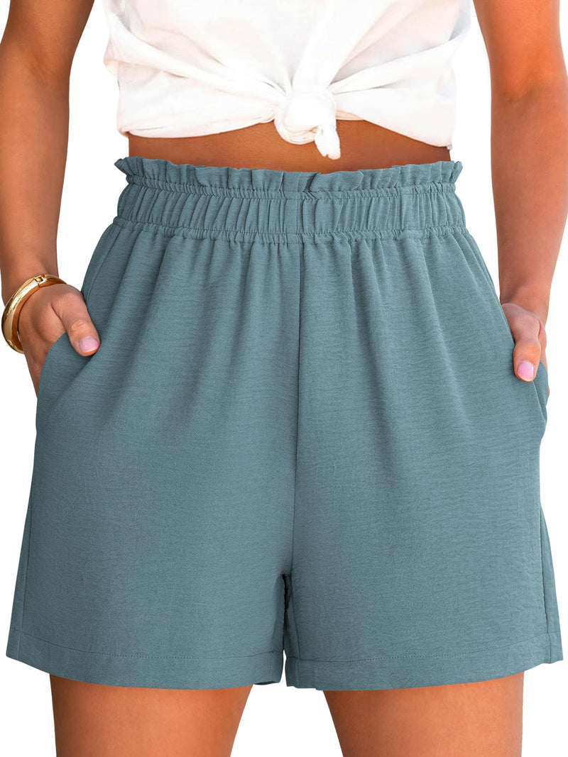 ANRABESS Shorts for Women Summer Casual Elastic High Waisted Dressy Lounge Shorts Comfy Bottoms 2026 Beach Vacation Clothes