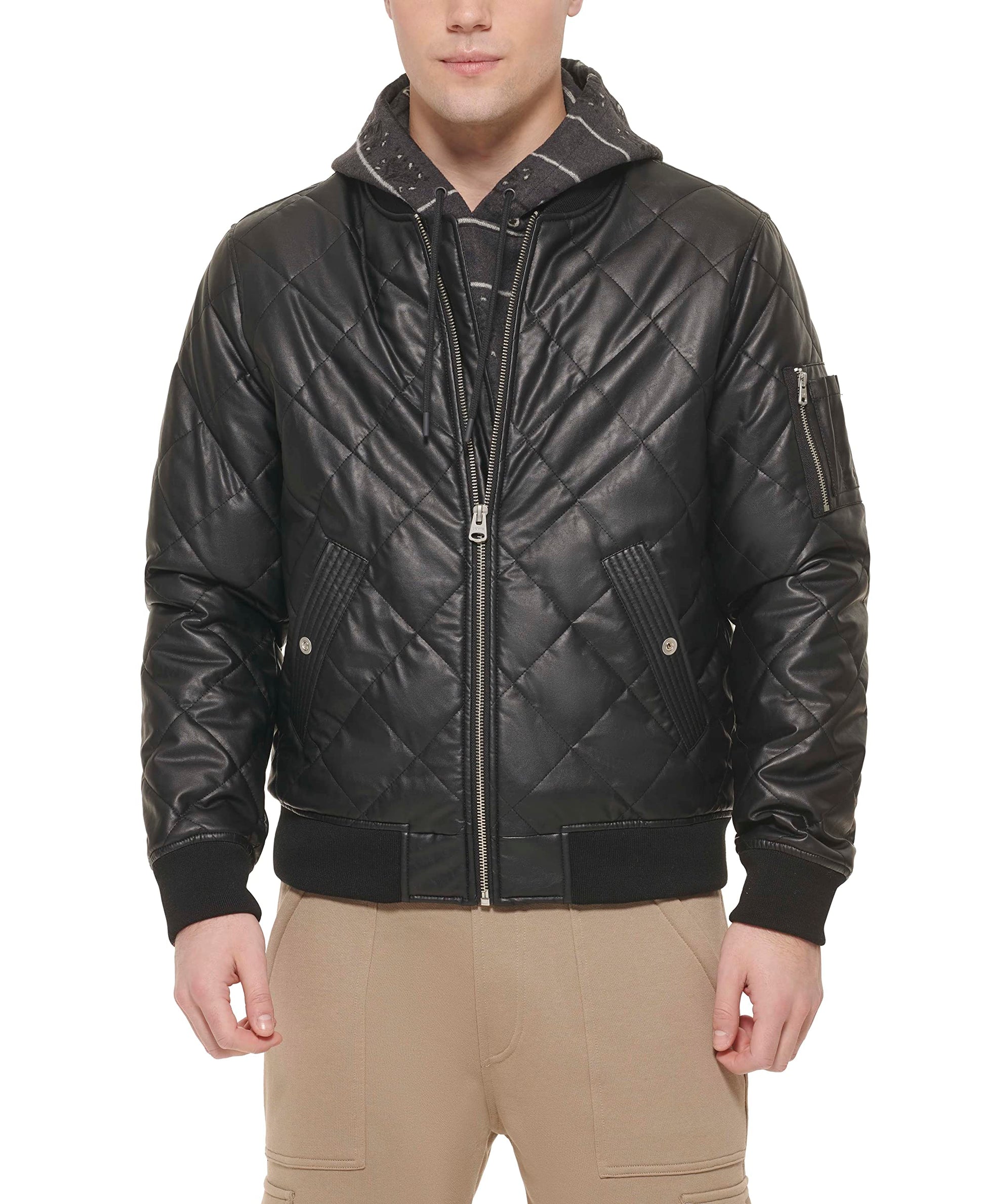 Levi's mens Diamond Quilted Bomber Jacket-47