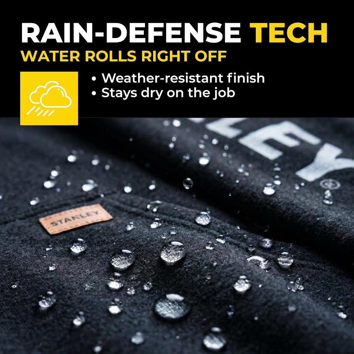 STANLEY Heavyweight Hoodie Men - Work Hoodie Heavy Duty Pullover Sweatshirt