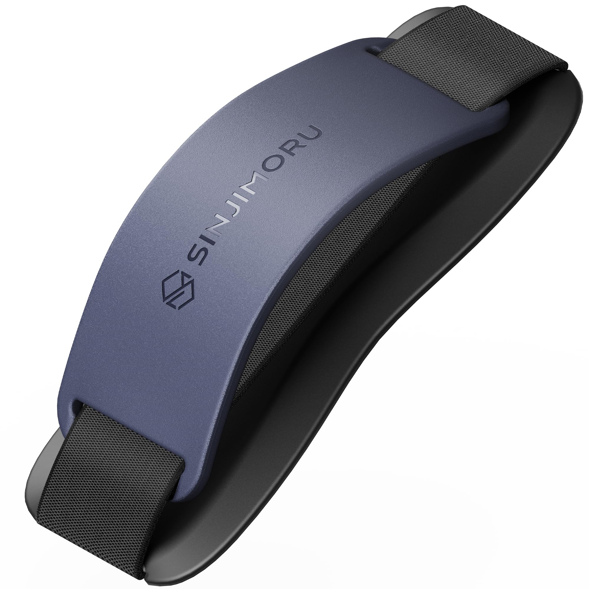 Sinjimoru Phone Grip with Silicone Band – Comfortable One-Hand Holder & Kickstand for Smartphones, Tablets, and eReaders for iPhone, Android, and Kindle Sinji Grip Silicone Black