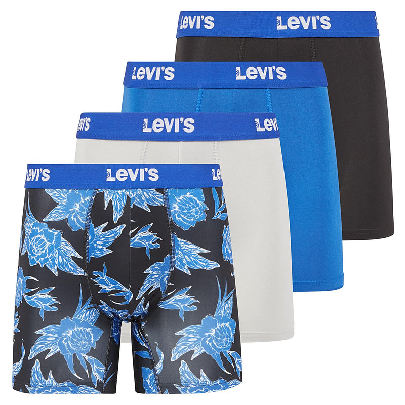 Levi's Mens Underwear Microfiber Boxer Brief for Men Ultra Soft 4 Pack-9